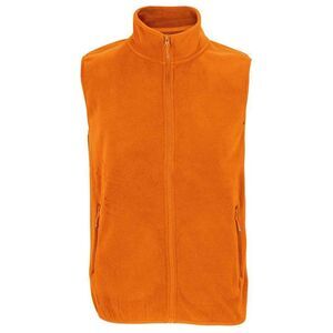 SOLS Unisex Adult Factor Microfleece Recycled Body Warmer / Orange